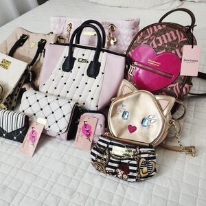 Juicy Couture Pink and Brown Women's Backpack